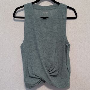 Old Navy Active Breathe On Teal Twist-Front Tank Top